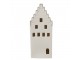 Béžová dekorace porcelánový domek s Led světýlky Christmas House L - 8*8*20 cm Clayre & Eef