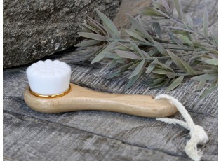 Dřevěný kartáč na mytí obličeje Éternel Face Brush - 4,5*15 cm