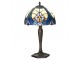 Modrá stolní Tiffany lampa Hilla - Ø 25*40 cm E14/max 1*40W Clayre & Eef