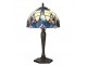Modrá stolní Tiffany lampa Hilla - Ø 25*40 cm E14/max 1*40W Clayre & Eef