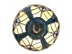 Modrá stolní Tiffany lampa Hilla - Ø 25*40 cm E14/max 1*40W Clayre & Eef