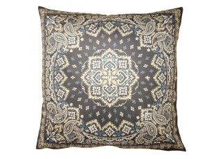 Béžovo-hnědý povlak na polštář s ornamenty - 45*45 cm