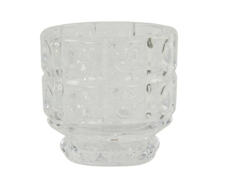 Transparentní skleněný svícen Bobbi - Ø 9*8,5 cm Light & Living