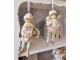 Růžová závěsná dekorace chlapec s pejskem - 6*4*11 cm Clayre & Eef
