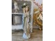 Modro-béžová dekorace soška panenky Marie - 11*8*35 cm Clayre & Eef