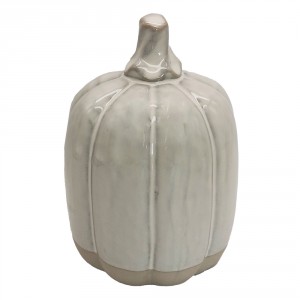 Béžová porcelánová dekorace Pumpkin L - Ø 11*15 cm