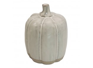 Béžová porcelánová dekorace dýně Pumpkin M - Ø 9*12 cm