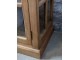 Hnědá dřevěná komoda se šuplíky a prosklenými dvířky Frances - 220*45*80 cm Chic Antique