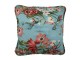 Modrý povlak na polštář s květinovým motivem Flowery - 40*40 cm Clayre & Eef