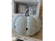 Šedo-zelená antik dekorace dýně s ornamentem Pumpkin - Ø 23*18 cm Clayre & Eef