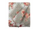 Šedý přehoz na jednolůžko s květinovým motivem Flowery - 140*220 cm Clayre & Eef