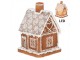 Vánoční perníková chaloupka s Led světýlky Gingerbread House - 13*10*21cm/ 3*AA Clayre & Eef