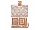 Vánoční perníková chaloupka s Led světýlky Gingerbread House - 13*10*21cm/ 3*AA Clayre & Eef