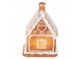 Vánoční perníková chaloupka s Led světýlky Gingerbread House - 13*10*21cm/ 3*AA Clayre & Eef