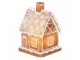 Vánoční perníková chaloupka s Led světýlky Gingerbread House - 13*10*21cm/ 3*AA Clayre & Eef
