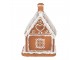 Vánoční perníková chaloupka s Led světýlky Gingerbread House - 13*10*21cm/ 3*AA Clayre & Eef