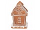 Vánoční perníková chaloupka s Led světýlky Gingerbread House - 15*12*17cm/ 3*AA Clayre & Eef