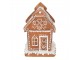 Vánoční perníková chaloupka s Led světýlky Gingerbread House - 15*12*17cm/ 3*AA Clayre & Eef