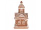Vánoční perníková chaloupka s Led světýlky Gingerbread House - 14*14*25cm/ 3*AA Clayre & Eef