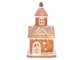 Vánoční perníková chaloupka s Led světýlky Gingerbread House - 14*14*25cm/ 3*AA Clayre & Eef