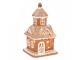 Vánoční perníková chaloupka s Led světýlky Gingerbread House - 14*14*25cm/ 3*AA Clayre & Eef