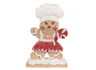 Vánoční dekorace perníček s lízátkem Gingerbread Man - 14*5*21 cm