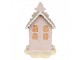 Růžová perníková chaloupka Gingerbread House - 13*13*20 cm Clayre & Eef
