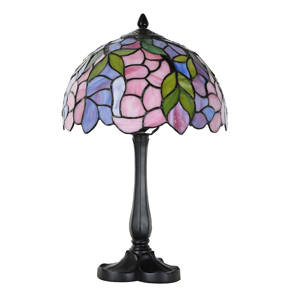 Růžová stolní lampa Tiffany LIlla - Ø 30*50 cm E27/max 1*60W Clayre & Eef Růžová stolní lampa Tiffany LIlla - Ø 30*50 cm E27/max 1*60W Clayre & Eef