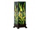 Zelená hranatá stolní lampa Tiffany Squilla - 18*18*45 cm E27/max 1*60W Clayre & Eef