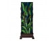 Zelená hranatá stolní lampa Tiffany Squilla - 18*18*45 cm E27/max 1*60W Clayre & Eef