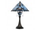 Modrá stolní lampa Tiffany Niebbo - Ø 40*61 cm E27/max 2*60W Clayre & Eef