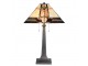 Béžovo-hnědá stolní lampa Tiffany Silvia - 45*45*80 cm E27/max 2*60W Clayre & Eef