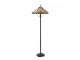 Béžovo-hnědá stojací lampa Tiffany Tippia - Ø 40x161 cm E27/max 2*60W Clayre & Eef