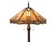 Béžovo-hnědá stojací lampa Tiffany Tippia - Ø 40x161 cm E27/max 2*60W Clayre & Eef