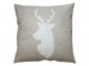 Béžový povlak na polštář s jelenem Deer - 45*45 cm Clayre & Eef