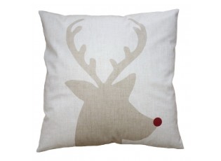 Béžový povlak na polštář s jelenem Deer - 45*45 cm