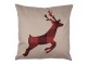 Béžový povlak na polštář s jelenem Deer - 45*45 cm Clayre & Eef