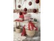 Podsedák na židli s volánky Nordic Christmas - 40*40 cm Clayre & Eef