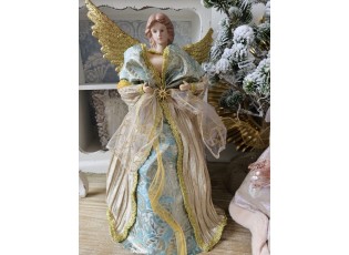 Dekorace socha Anděl ve zdobných šatech Angel Chris - 26*16*43 cm