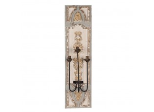 Béžovo-šedé nástěnné svítidlo na 3 žárovky Patricia - 31*19*120 cm E14/max 3*25W