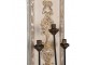 Béžovo-šedé nástěnné svítidlo na 3žárovky Patricia - 31*19*120 cm E14/max 3*25W Clayre & Eef