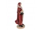 Vánoční dekorace socha Santa v červeném kabátku a knihami - 18*14*33 cm Clayre & Eef