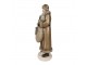 Vánoční dekorace socha Santa s pytlem dárků - 11*11*30 cm Clayre & Eef