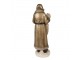 Vánoční dekorace socha Santa s pytlem dárků - 11*11*30 cm Clayre & Eef