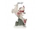 Vánoční dekorace socha Santa na jelínkovi - 19*10*33 cm Clayre & Eef
