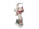 Vánoční dekorace socha Santa na jelínkovi - 19*10*33 cm Clayre & Eef