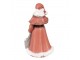 Vánoční dekorace socha Santa v červeném a s dárky - 16*16*31 cm Clayre & Eef