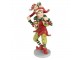 Zeleno - červená vánoční dekorace socha Elf - 12*9*19 cm Clayre & Eef