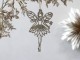 Champagne vánoční dekorace víla Fairy glitter - 9*14 cm Chic Antique
