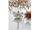 Champagne vánoční dekorace víla Fairy glitter - 9*14 cm Chic Antique